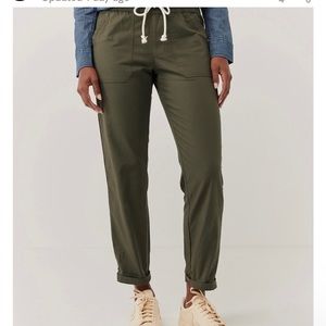 Pact Woven Twill Roll Up Pant